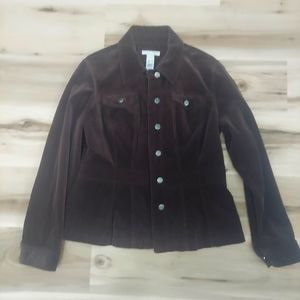 Liz claiborne Crazy horse corduroy blazer jacket